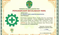 Awards Penghargaan Kecelakaan Nihil Tingkat Provinsi baruna brl sertifikat za tingkat provinsi 2018 brl